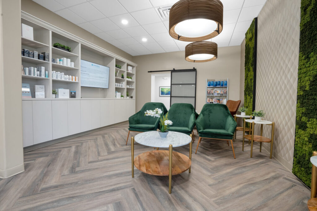 Lobby at Healthy Solutions Medspa in Furlong Doylestown PA